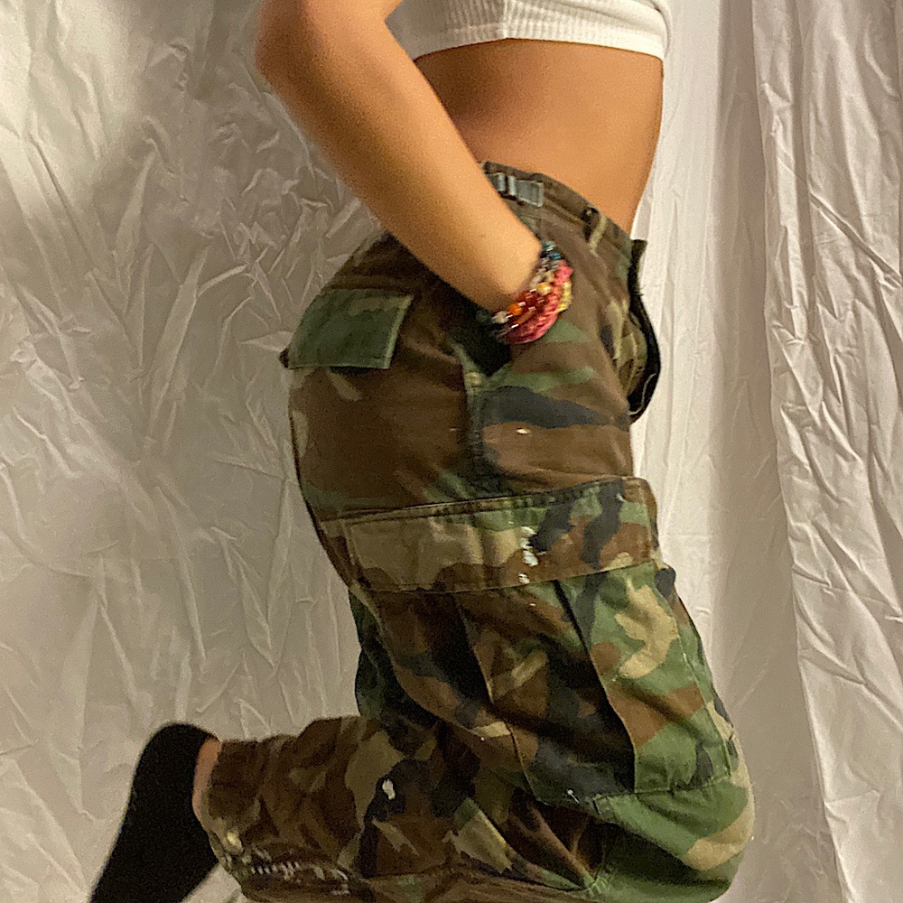 Genuine army pants size 26.5 sw/adjustable waist